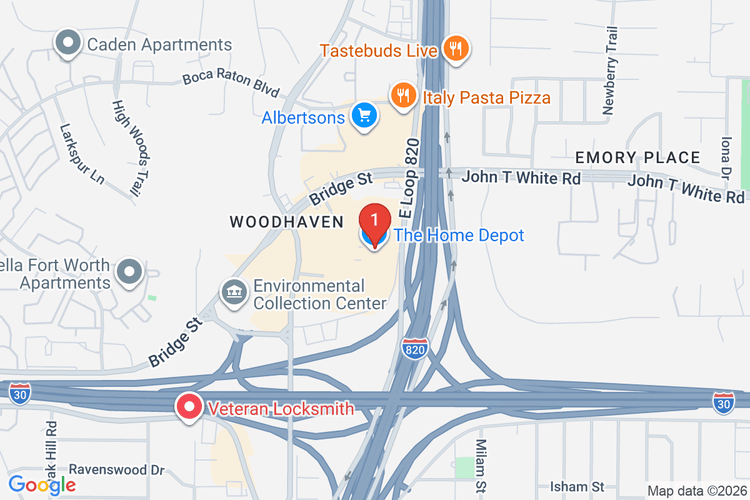 Map showing HOME DEPOT #6534 location