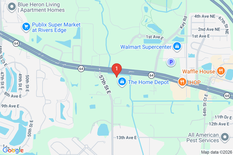 Map showing HOME DEPOT #1863 location