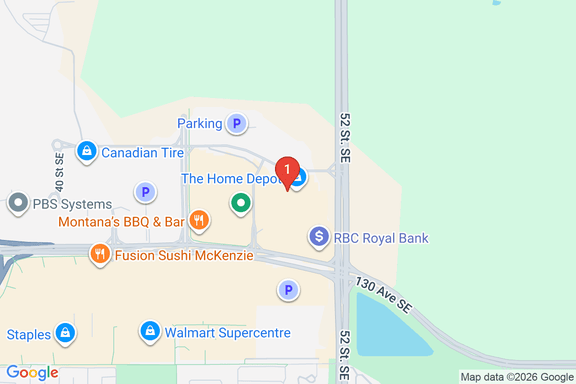 Map showing HOME DEPOT CAN #7082 location