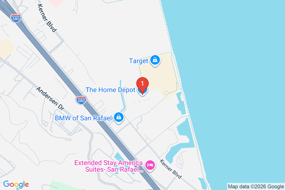 Map showing HOME DEPOT #0657 location