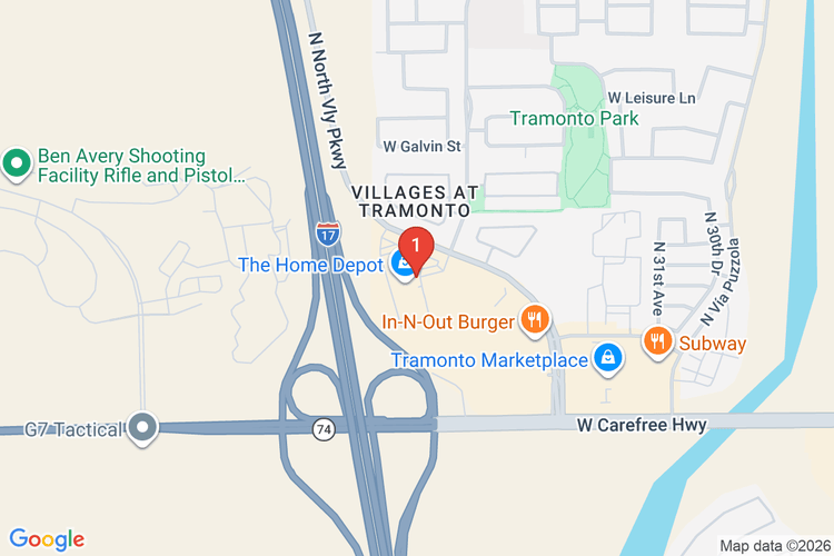 Map showing HOME DEPOT #6948 location