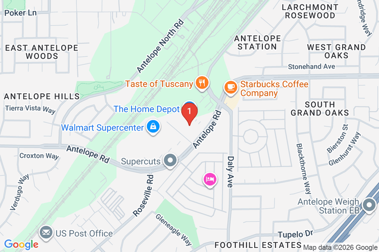 Map showing HOME DEPOT #6669 location