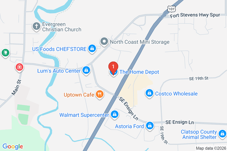 Map showing HOME DEPOT #4023 location