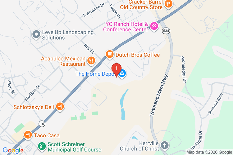 Map showing HOME DEPOT #6576 location