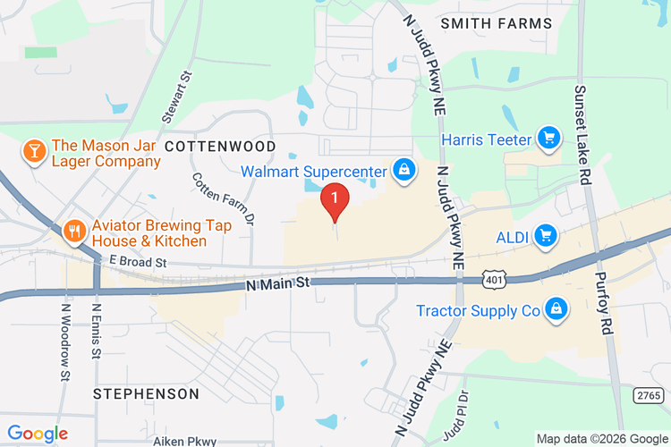 Map showing HOME DEPOT #3652 location