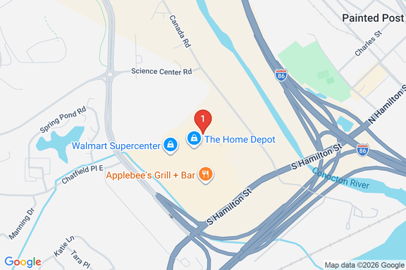 Map showing HOME DEPOT #6159 location