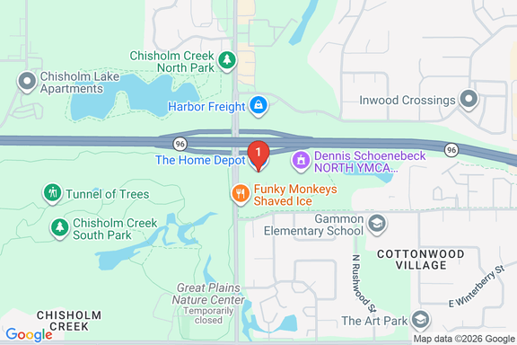 Map showing HOME DEPOT #2204 location