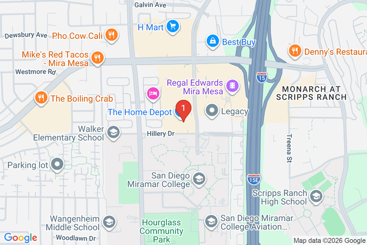 Map showing HOME DEPOT #6679 location