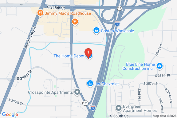 Map showing HOME DEPOT #4703 location
