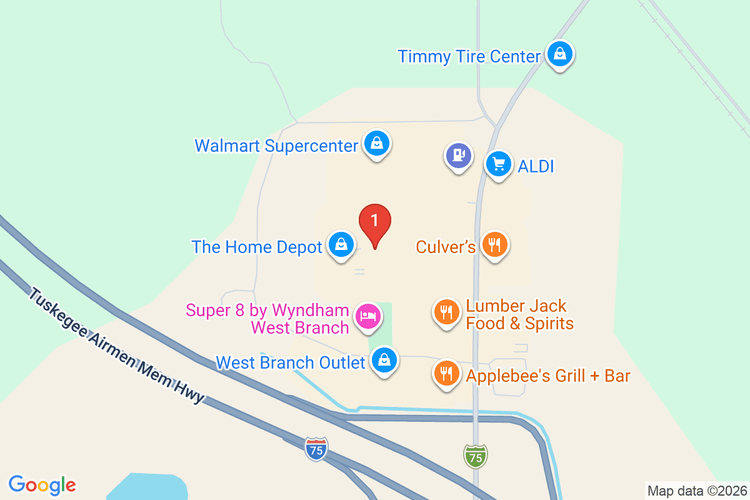 Map showing HOME DEPOT #2782 location