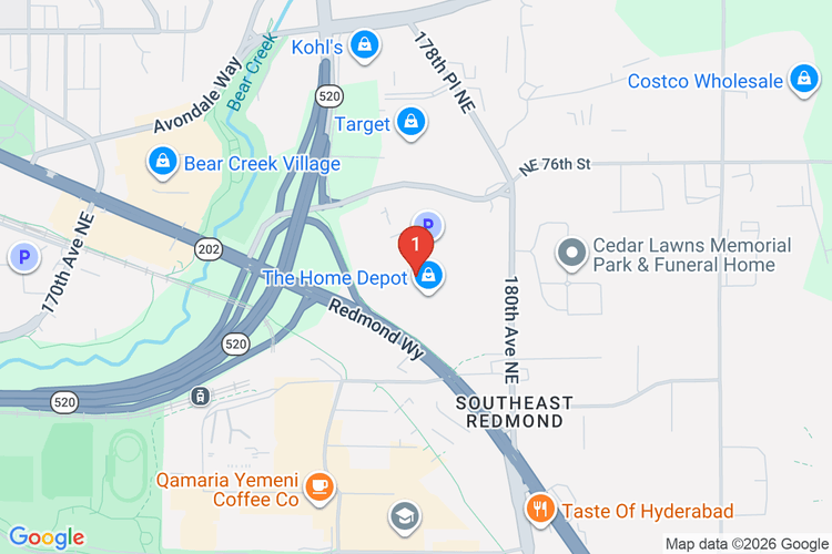 Map showing HOME DEPOT #4723 location