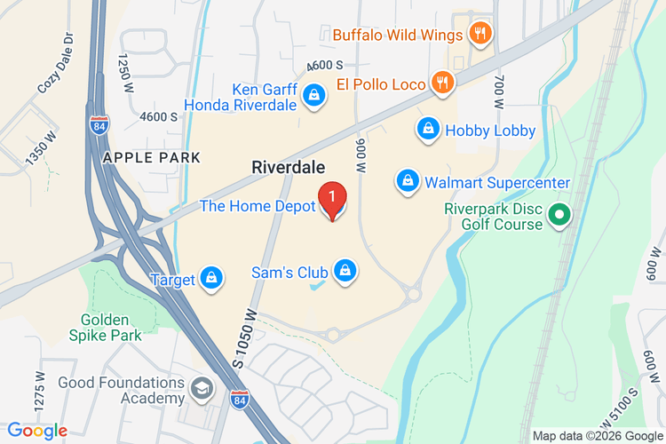 Map showing HOME DEPOT #4401 location