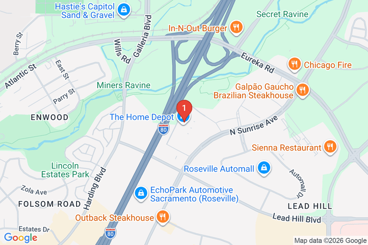 Map showing HOME DEPOT #0636 location