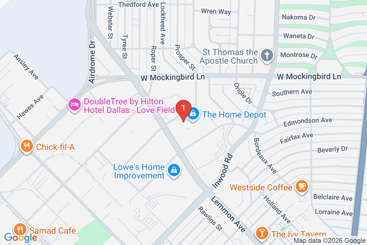 Map showing HOME DEPOT #0589 location