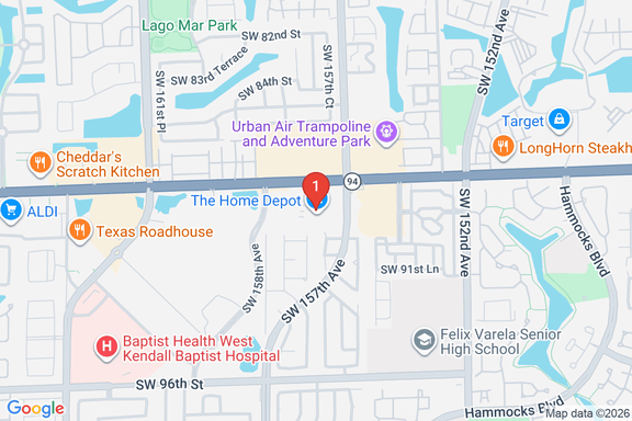 Map showing HOME DEPOT #6339 location