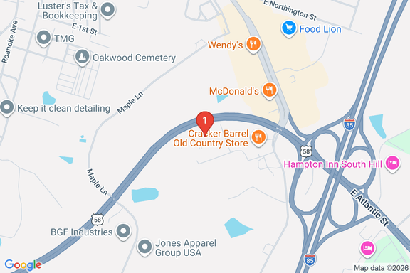 Map showing HOME DEPOT #4659 location