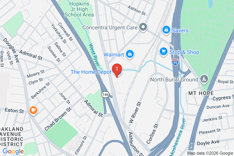Map showing HOME DEPOT #4285 location