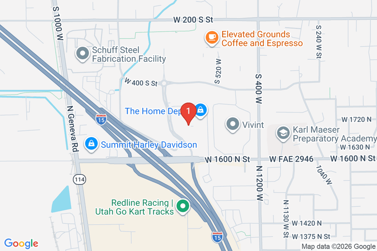 Map showing HOME DEPOT #4407 location
