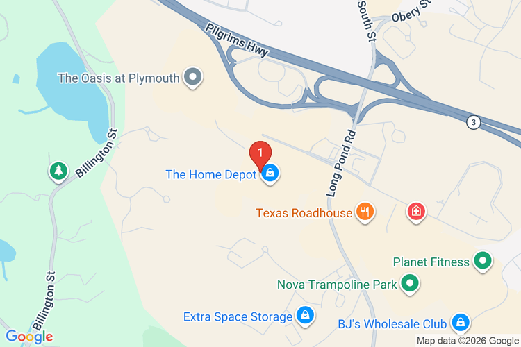 Map showing HOME DEPOT #2680 location
