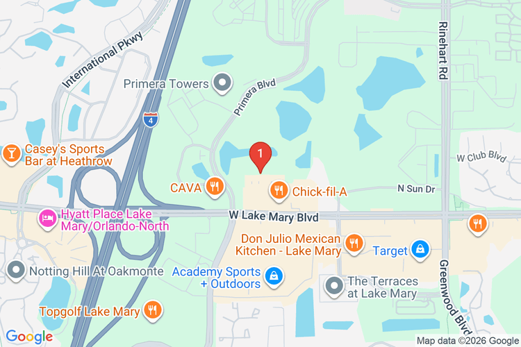 Map showing HOME DEPOT #0264 location