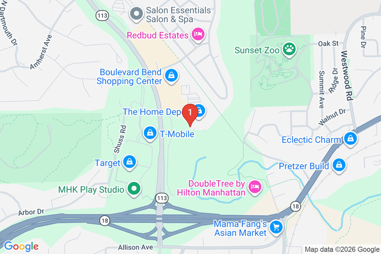 Map showing HOME DEPOT #2217 location