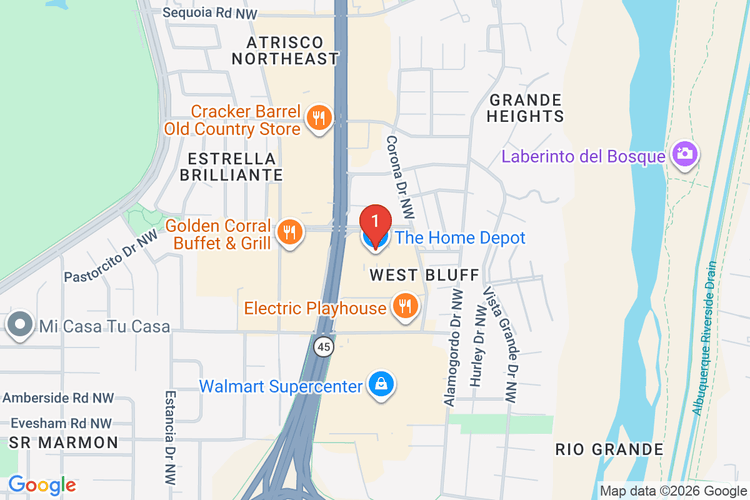 Map showing HOME DEPOT #3507 location