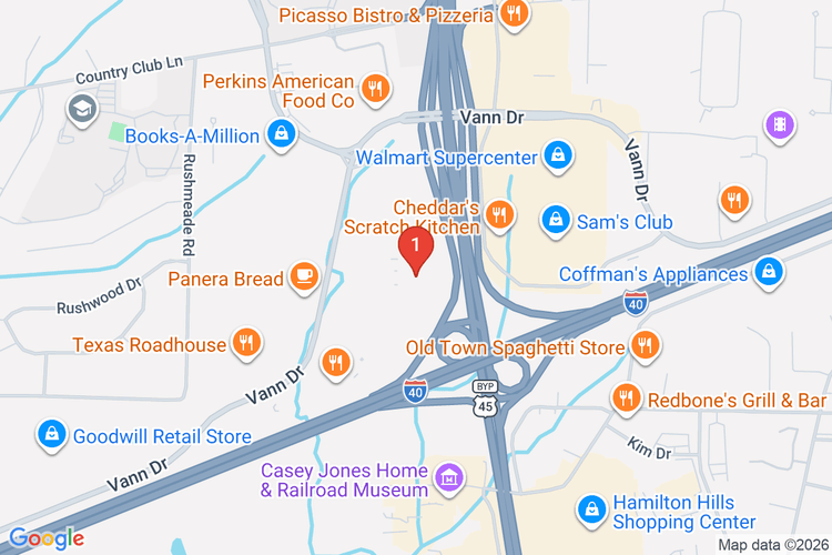 Map showing HOME DEPOT #0727 location