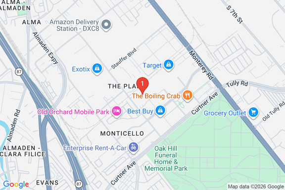Map showing HOME DEPOT #1861 location