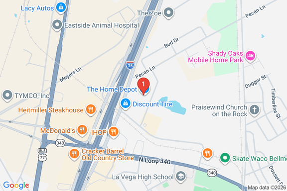 Map showing HOME DEPOT #6830 location