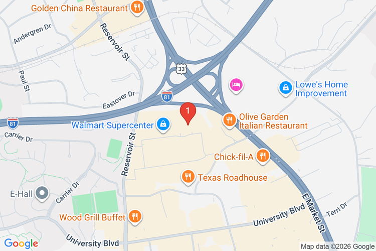 Map showing HOME DEPOT #4645 location