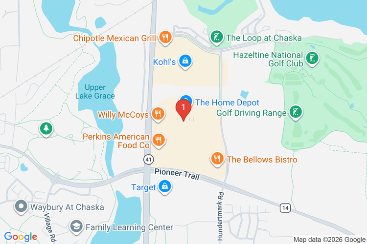 Map showing HOME DEPOT #2825 location