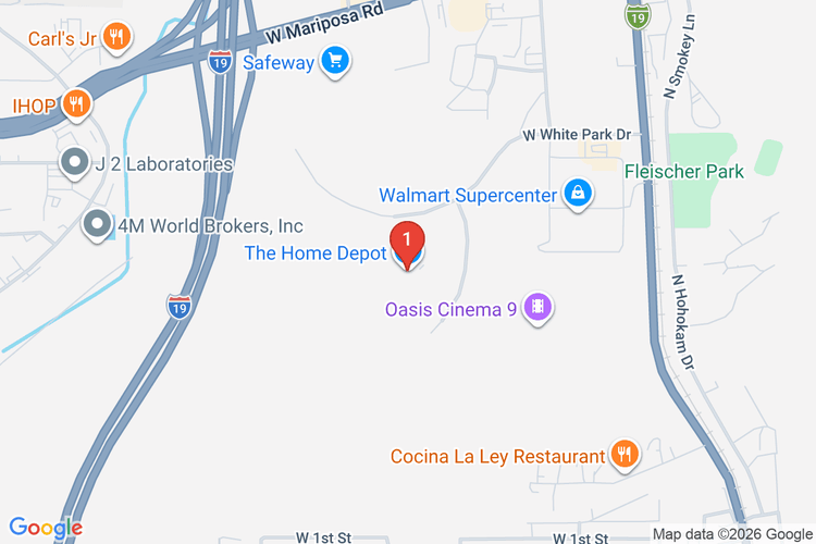 Map showing HOME DEPOT #8488 location