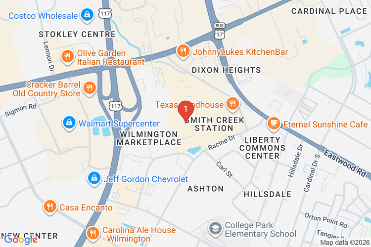 Map showing HOME DEPOT #3629 location