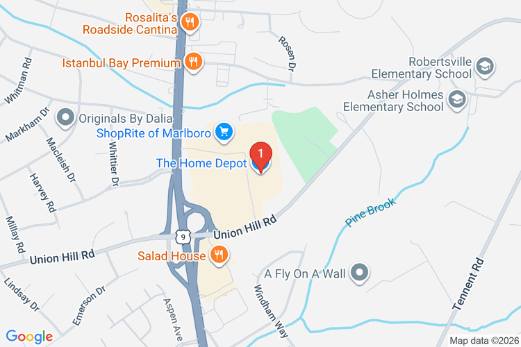 Map showing HOME DEPOT #6911 location