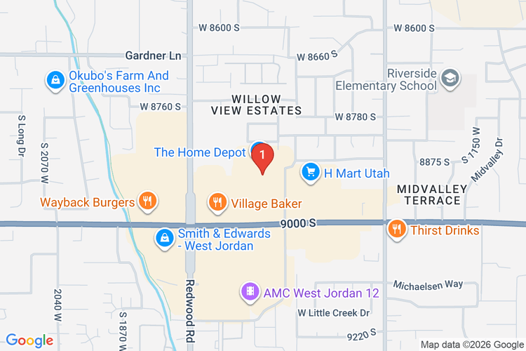 Map showing HOME DEPOT #4410 location