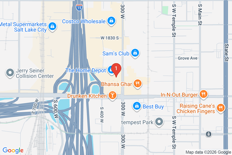 Map showing HOME DEPOT #4403 location
