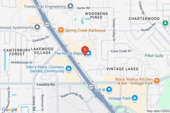 Map showing HOME DEPOT #6512 location