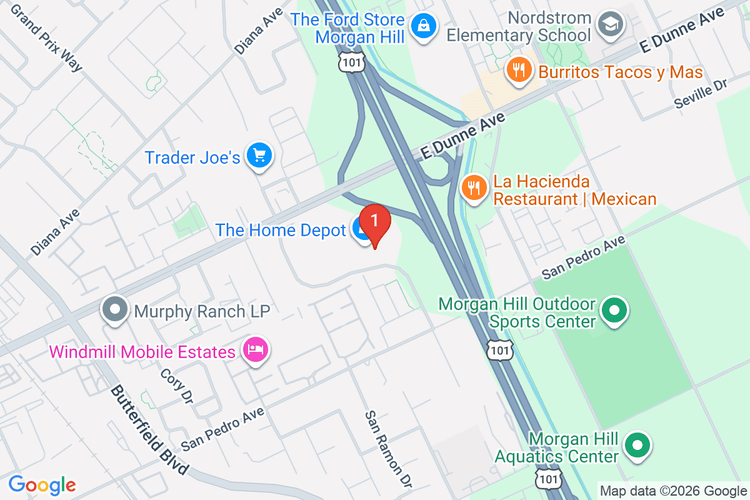Map showing HOME DEPOT #8572 location