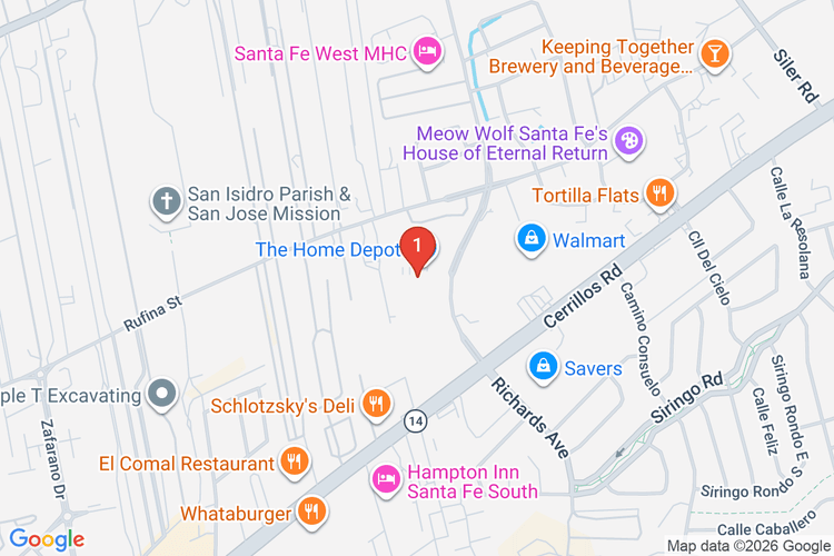 Map showing HOME DEPOT #3503 location