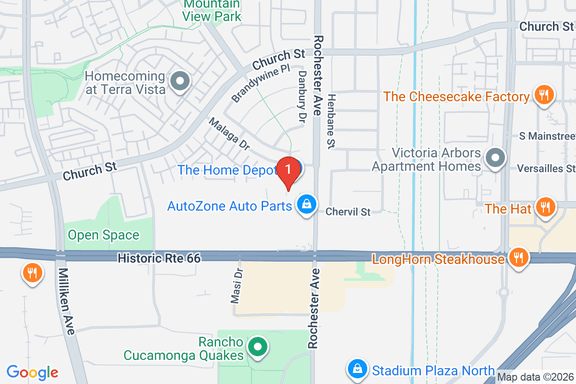 Map showing HOME DEPOT #0645 location