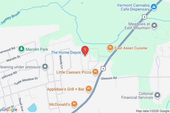Map showing HOME DEPOT #4502 location