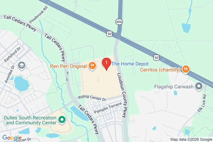 Map showing HOME DEPOT #8551 location