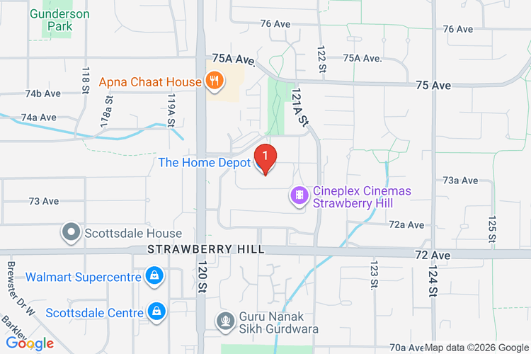 Map showing HOME DEPOT CAN #7044 location
