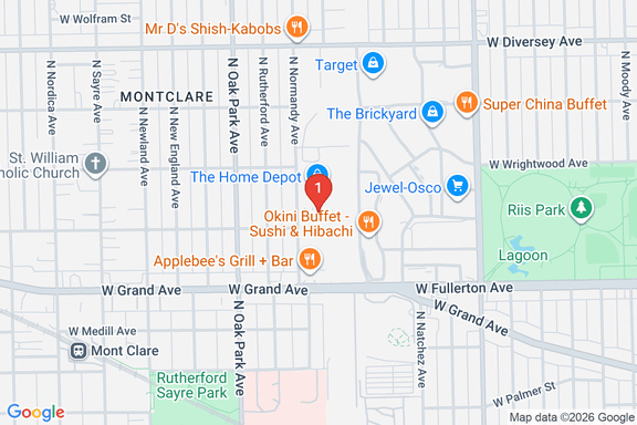 Map showing HOME DEPOT #1903 location