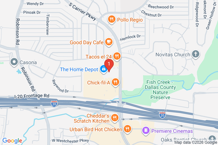 Map showing HOME DEPOT #0507 location