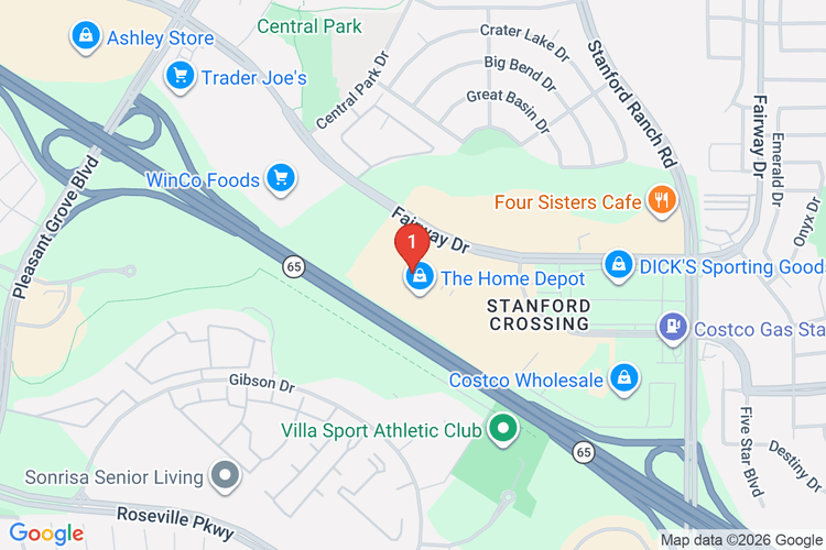 Map showing HOME DEPOT #6688 location