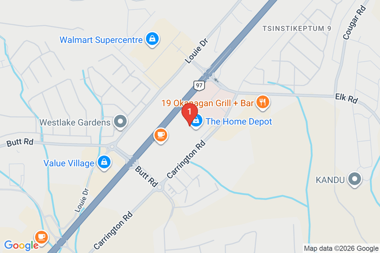 Map showing HOME DEPOT CAN #7252 location