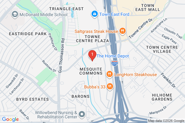 Map showing HOME DEPOT #6537 location
