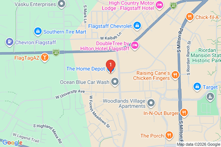 Map showing HOME DEPOT #0482 location