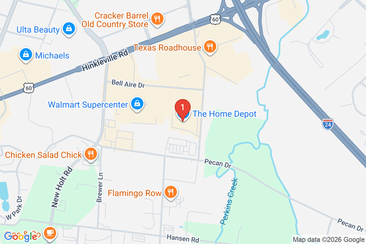 Map showing HOME DEPOT #2314 location